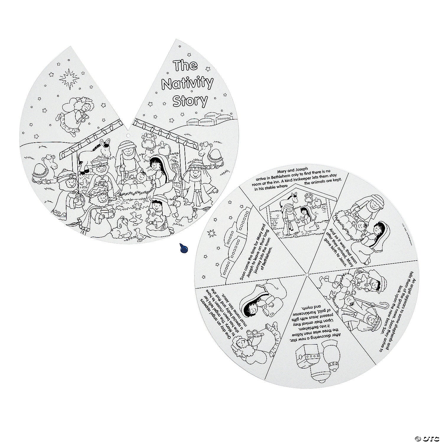 9 color your own paper nativity timeline wheels 12 pc 48 9600 a01 nativity paper wheels 12 pack – guildcraft inc